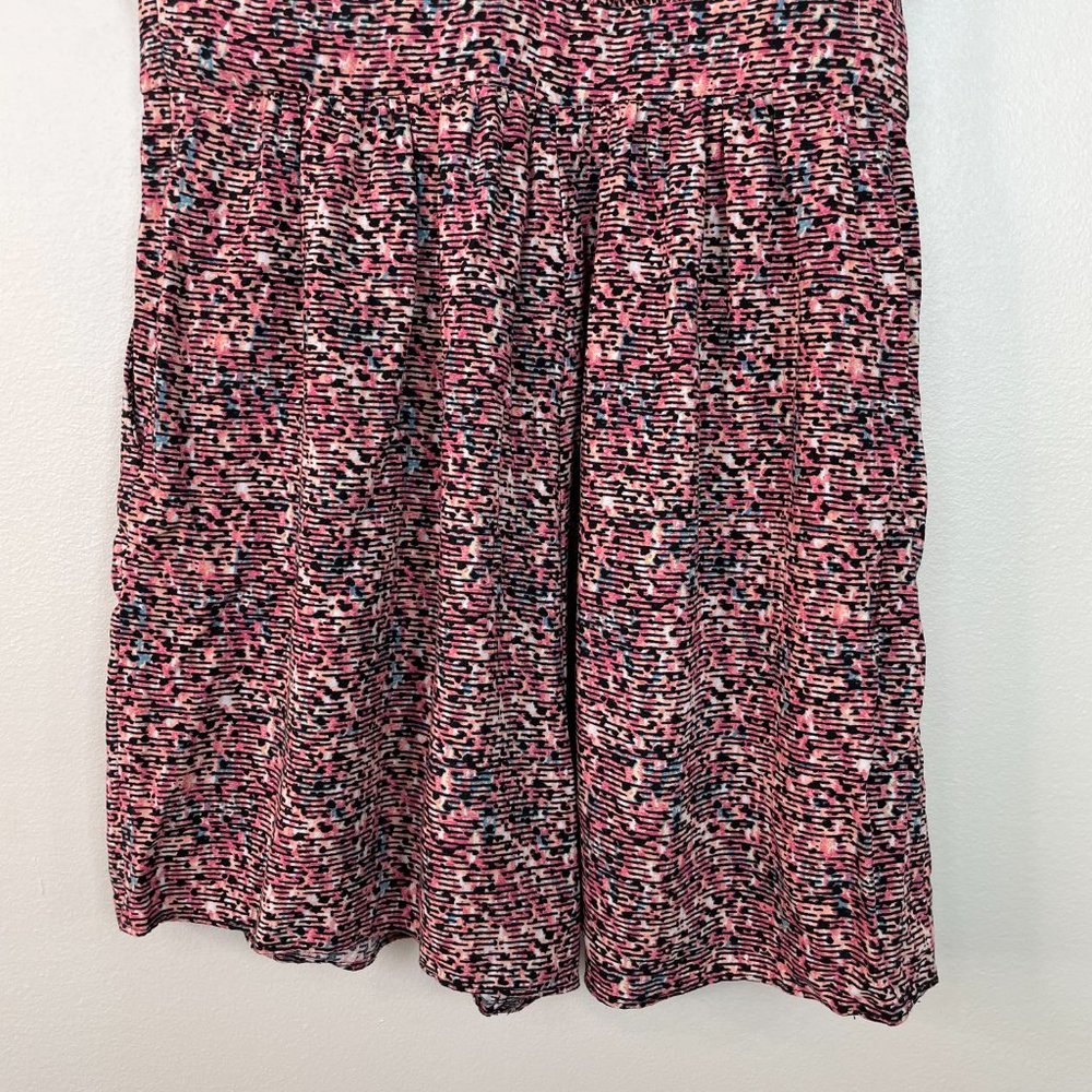 BCBGeneration Romper 2 Pink Black Pleated One Shoulder Pockets BCBG Women's - Picture 6 of 14